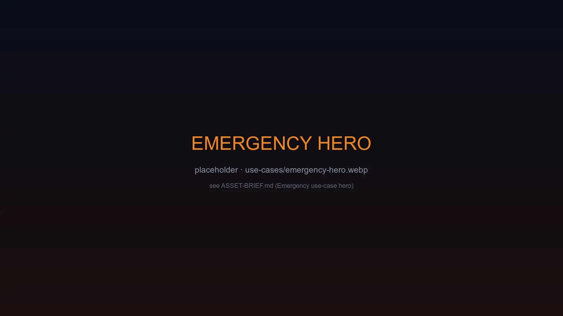 Emergency response & lockdown use-case background